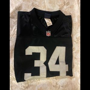 Reebox vintage Los Angeles raiders bo Jackson jersey sz medium for age 10-12 yrs
